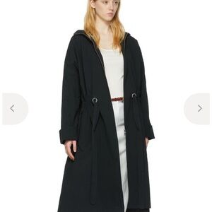 Toteme drawstring-fastening waist parka coat made from stretch-cotton